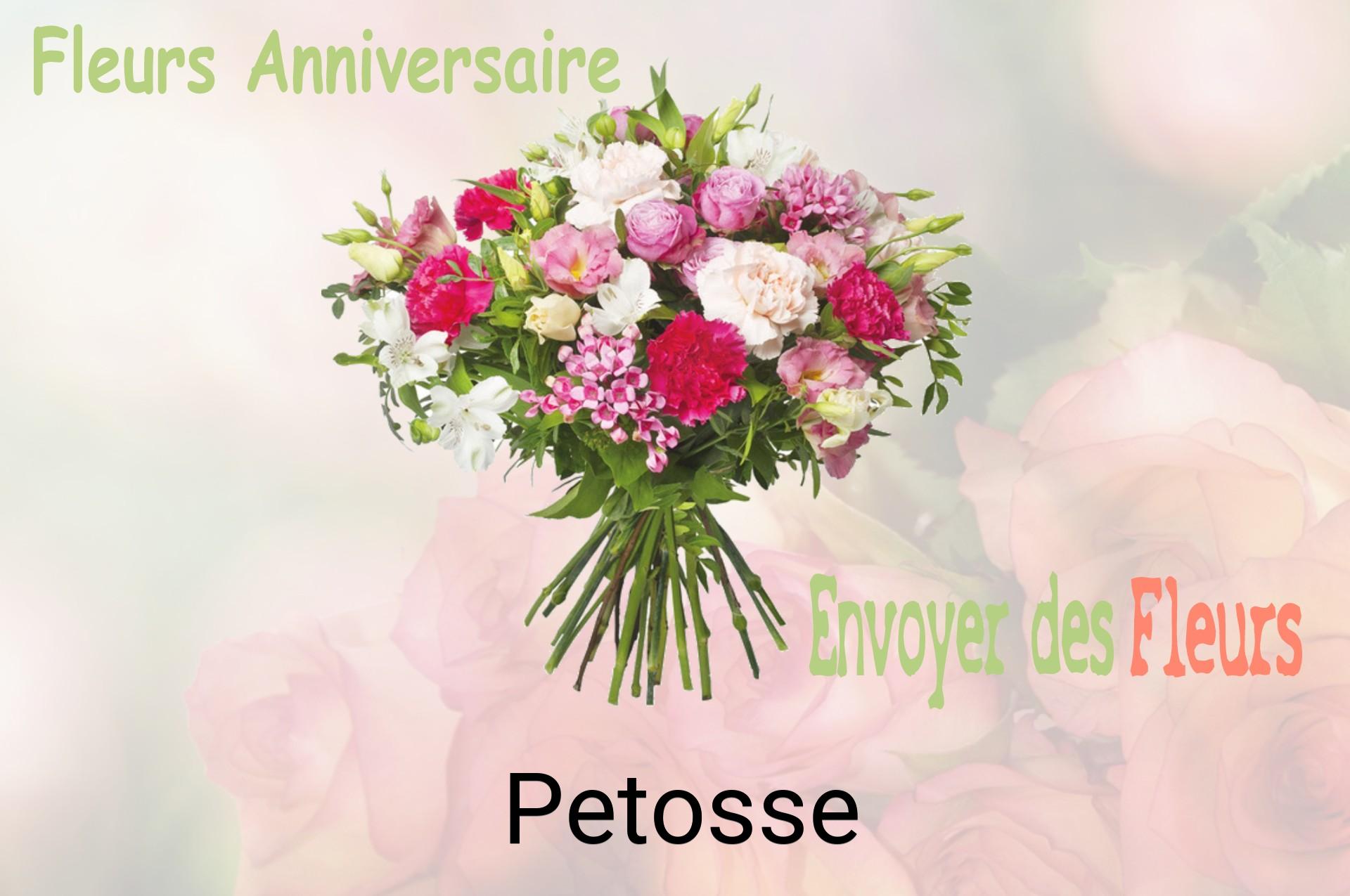 Bouquet de fleurs d’anniversaire livré à Petosse