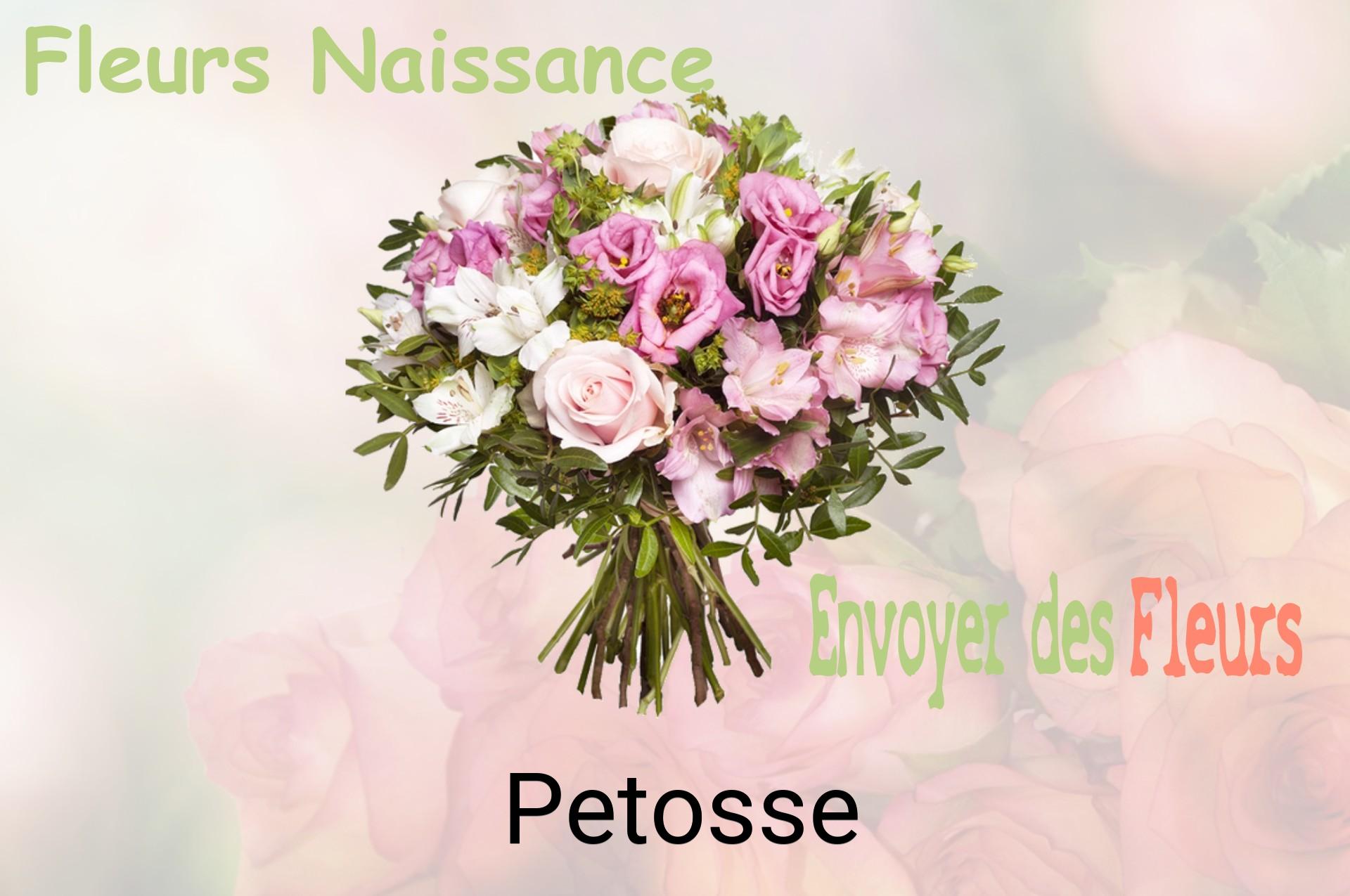 Bouquet de fleurs de naissance livré à Petosse